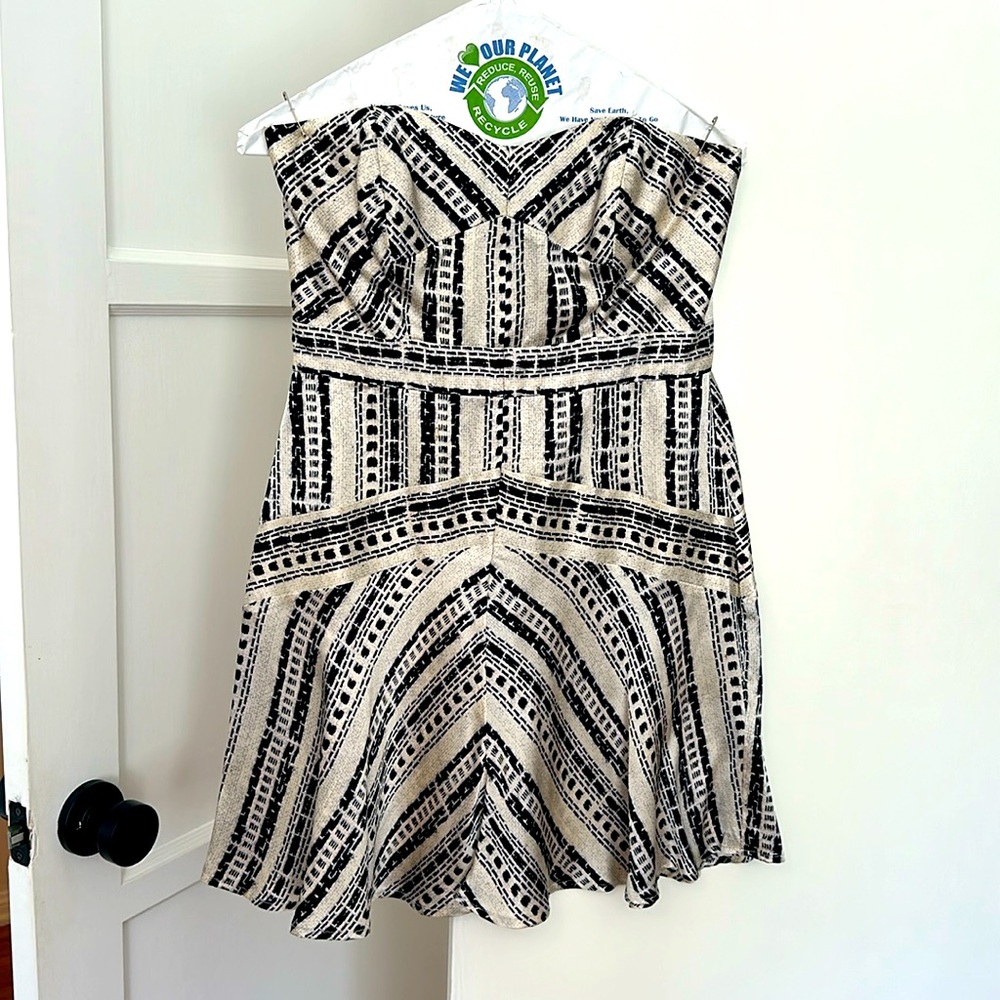 Black & White striped/patterned dress